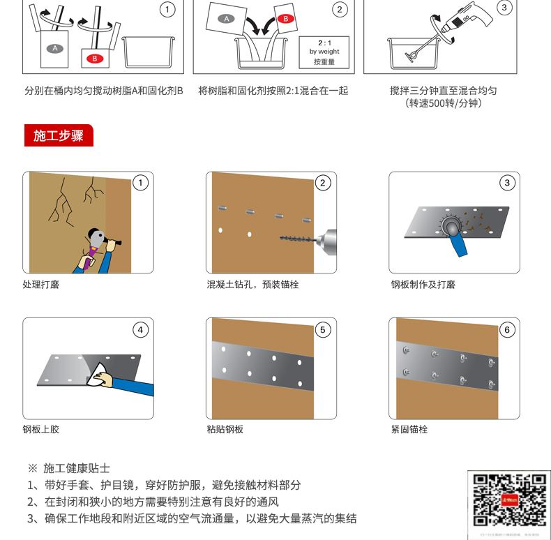 包钢隆子粘钢加固施工过程